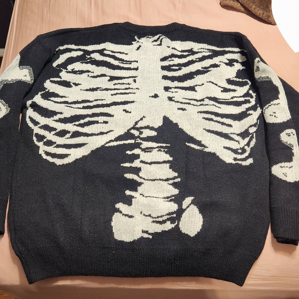 Aelfric Eden Skeleton Pattern Knit Sweater